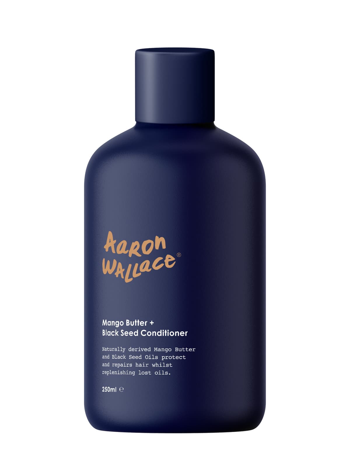Aaron Wallace Mango Butter + Black Seed Conditioner is a beard conditioner for curly hair men to help with beard growth. Part of the Aaron Wallace 3-Step Haircare System beard growth kit and should be followed up with a Aaron Wallace beard growth oil to seal and protect from beard split ends. By Aaron Wallace and can be used as both a hair and beard conditioner