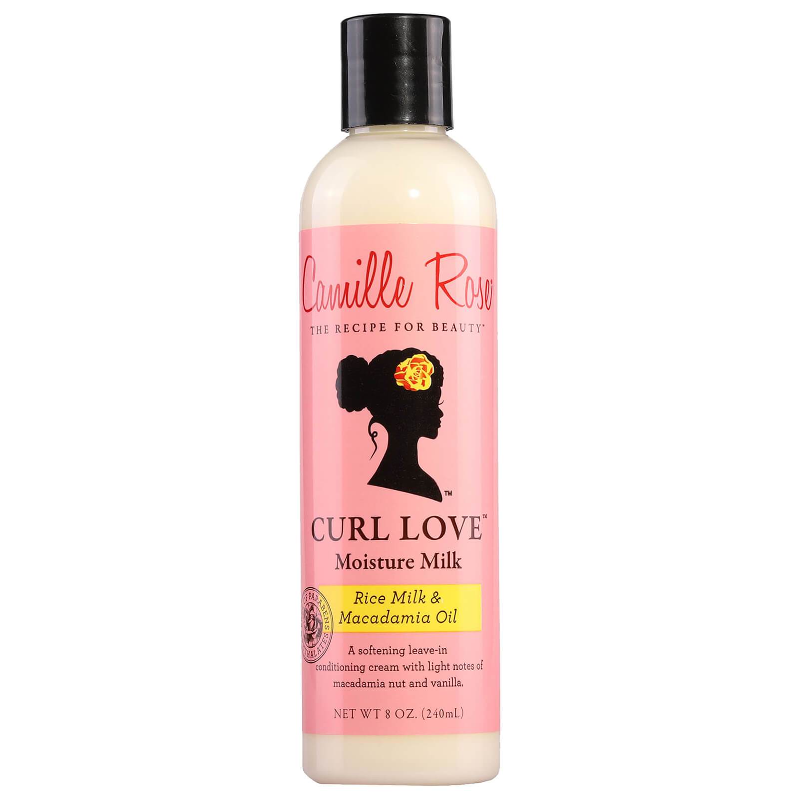 Camille Rose Curl Love Moisture Milk Leave in Treatment are black hair products for natural hair care. This is an all natural leave in treatment for dry curly hair and uses rice milk, Macadamia Seed Oil, and Slippery Elm Bark. This leave in treatment for natural hair can be used by women, children, and men with curly hair.